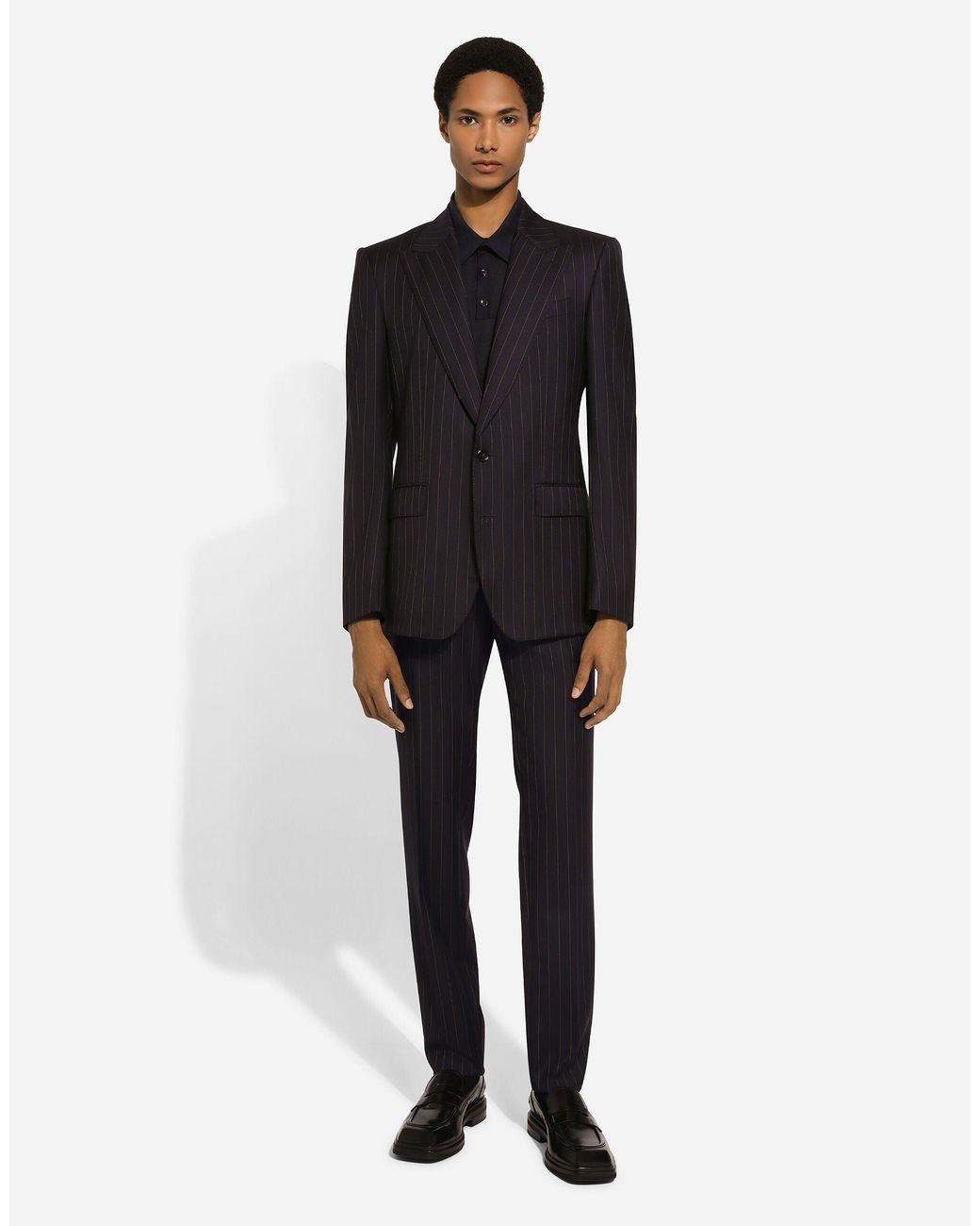 Dolce & Gabbana Black Regular & Straight Leg Pants for men