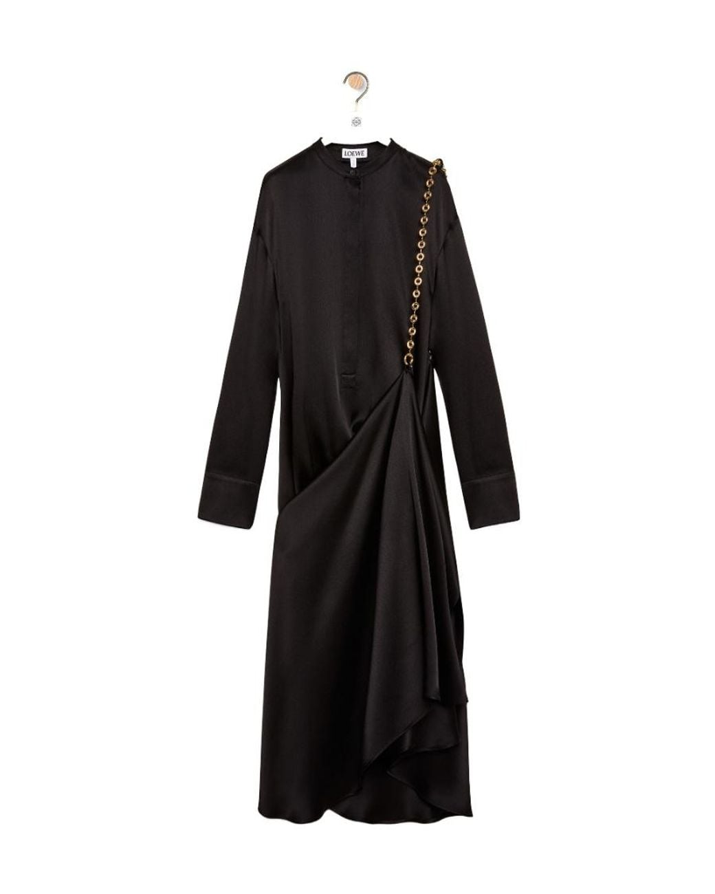 Loewe Black Chain Shirt Dress