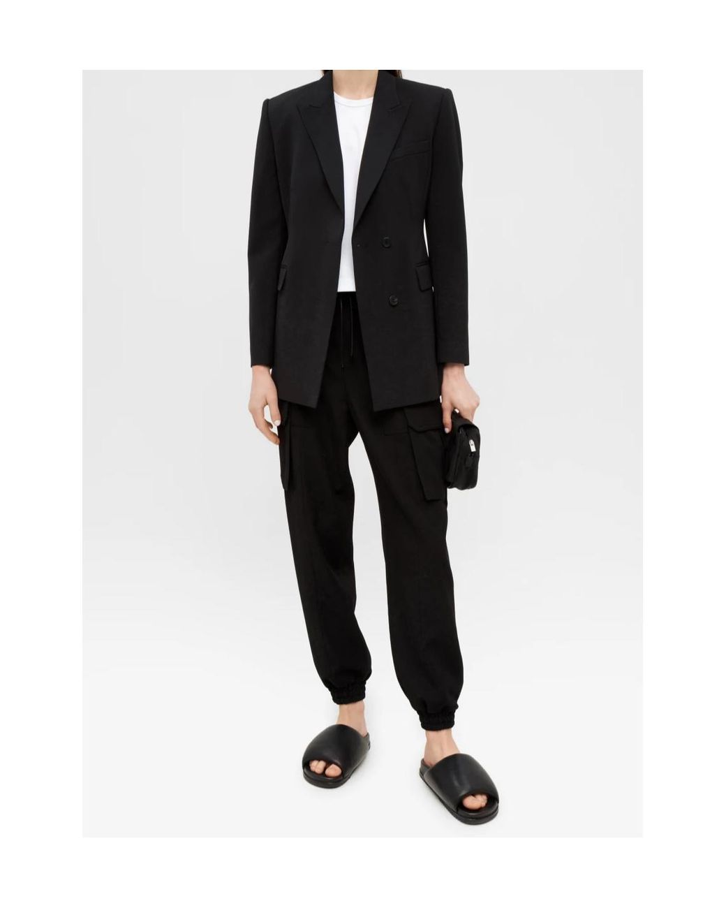 Juun.J Black Long-Sleeved Suit Jacket