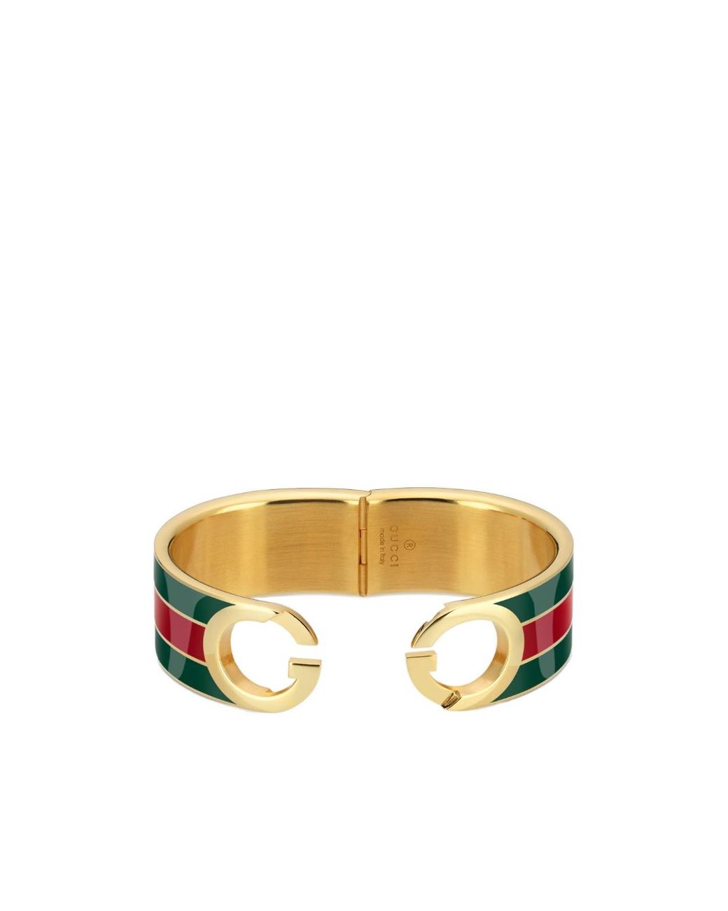 Gucci White Interlocking Bangle Bracelet
