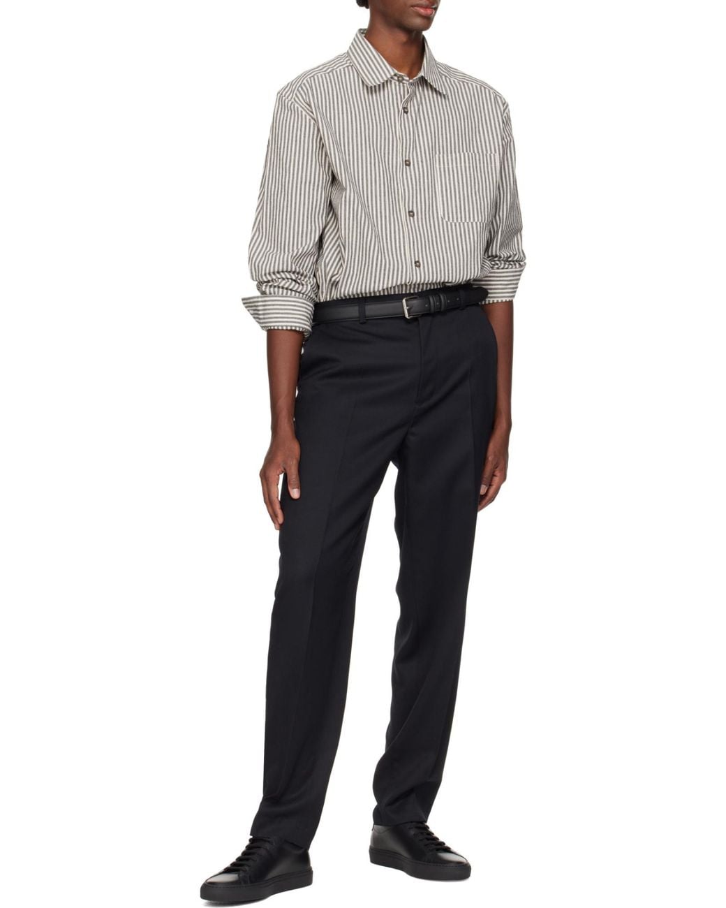 Common Projects Black Achilles Leather Low-Top Sneakers for men