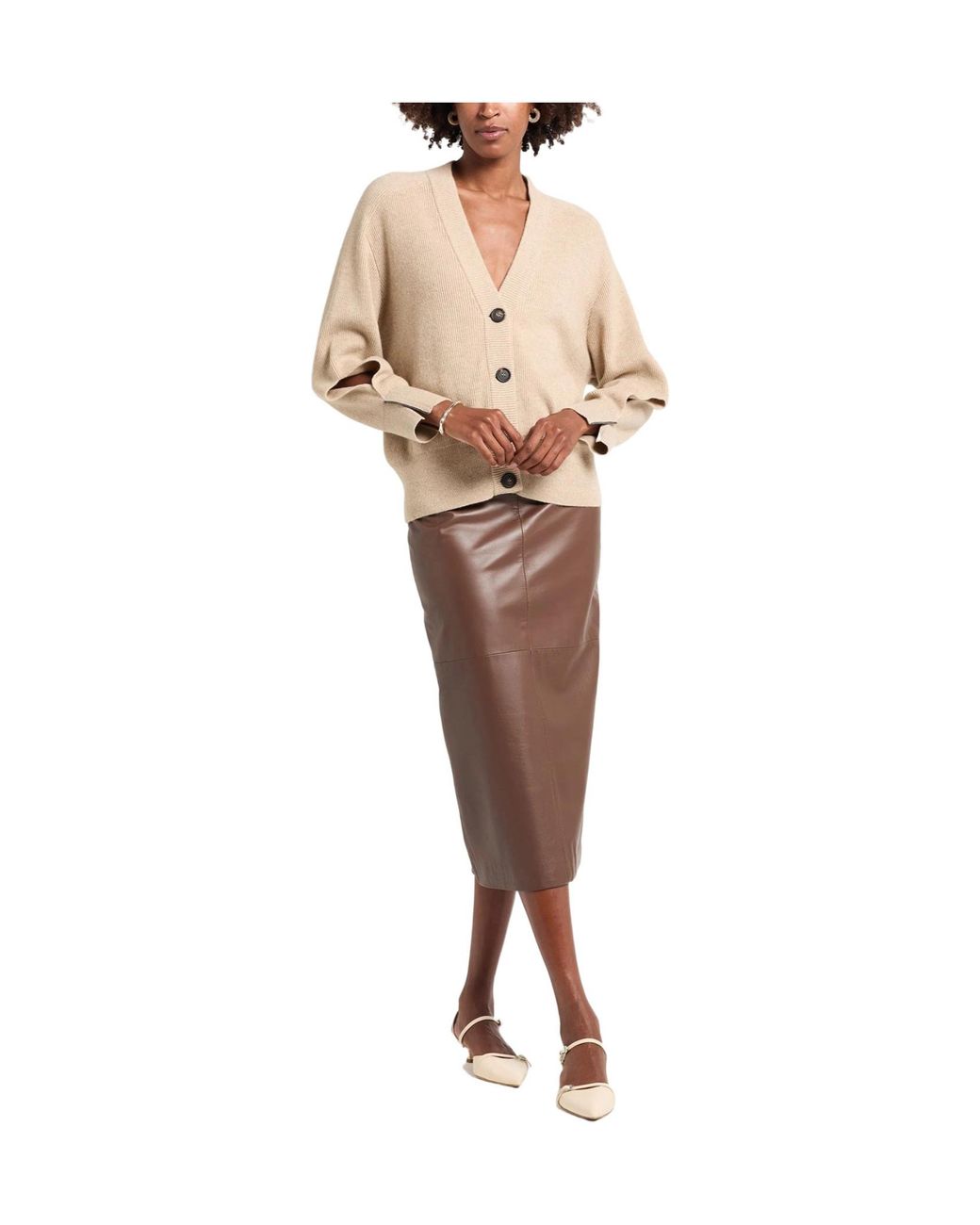 Brunello Cucinelli Natural Soft Cashmere Knitwear