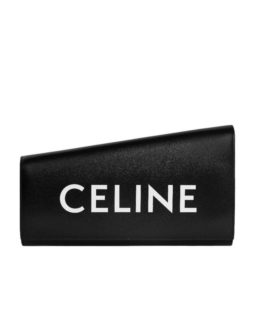Céline Black Asymetric Clutch