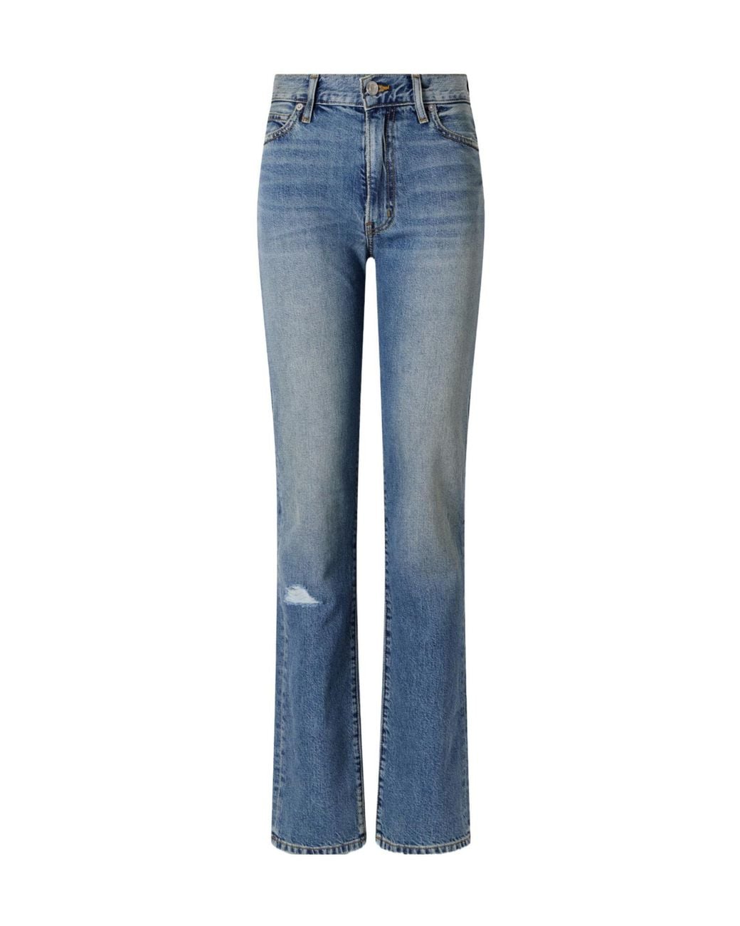 ÉTERNE Blue Chloe Straight High-Rise Jeans