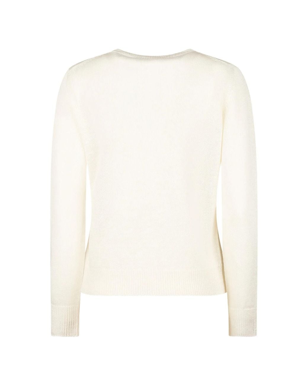 Weekend by Maxmara White Wkdatzeco Crewneck Knitted Jumper