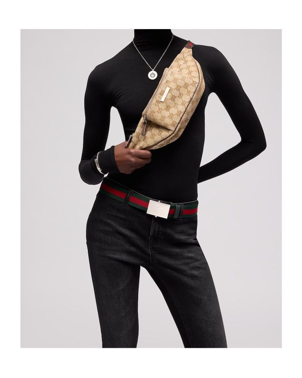 Gucci Multicolor Flatpack Crystal Small Belt Bag