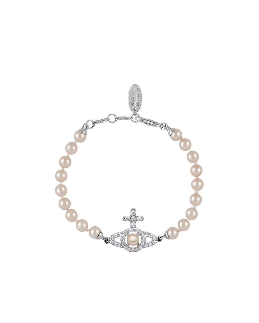 Vivienne Westwood Metallic Olympia Pearl Bracelet