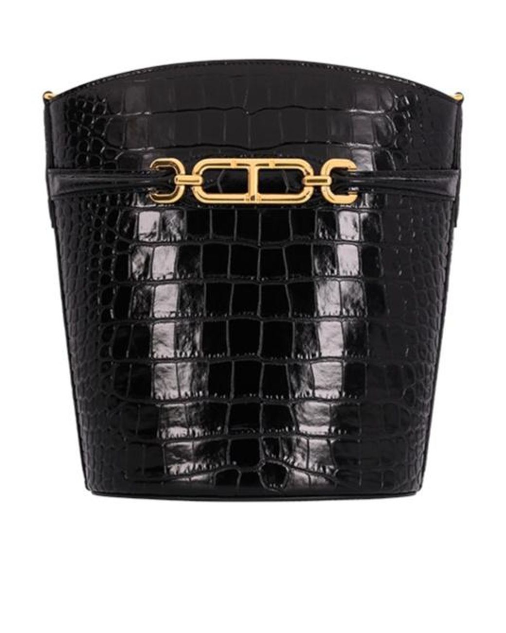 Tom Ford Black Medium Whitney Bucket Bag