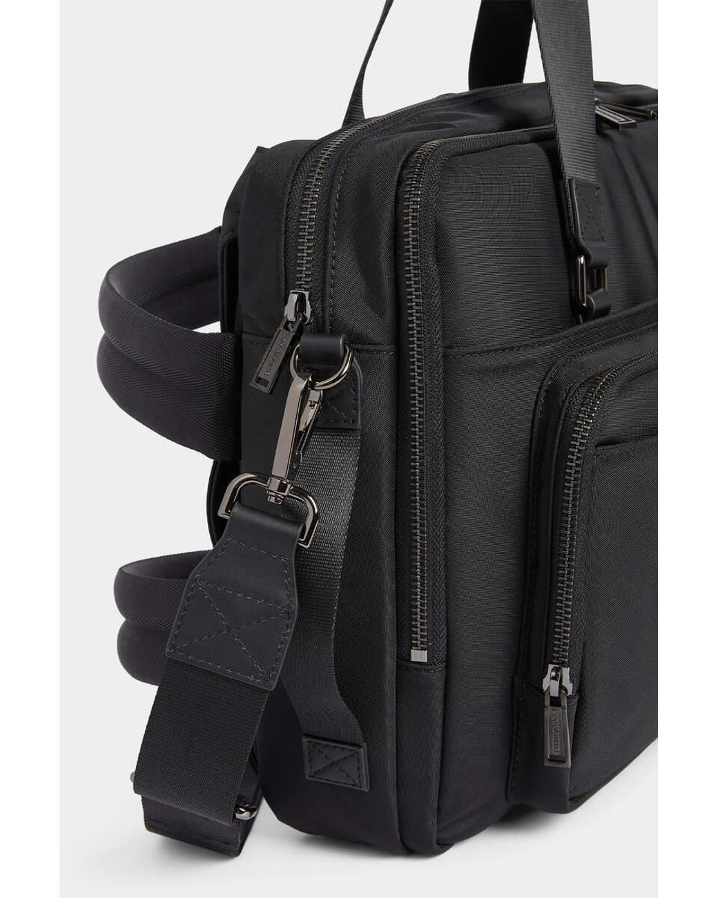 DSquared² Black Logo Detailed Briefcase for men