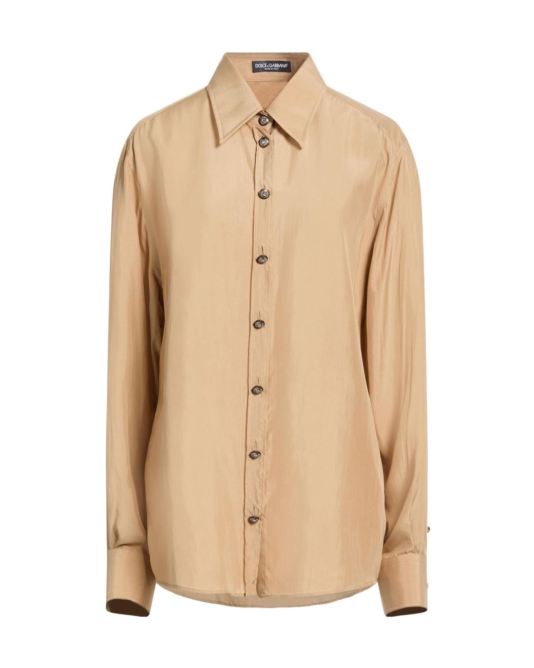 Dolce & Gabbana Natural Solid Colour Shirts