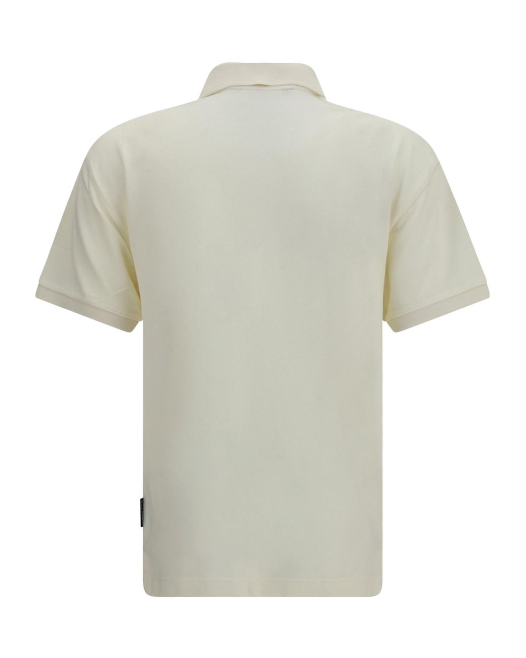 Palm Angels White Logo Spray Polo Shirt for men