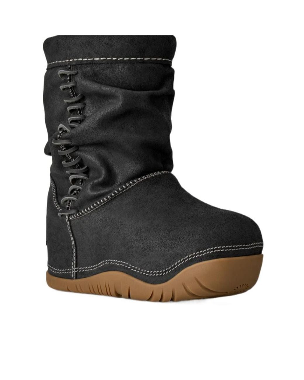 Ugg Black Exposed Stitched Boots