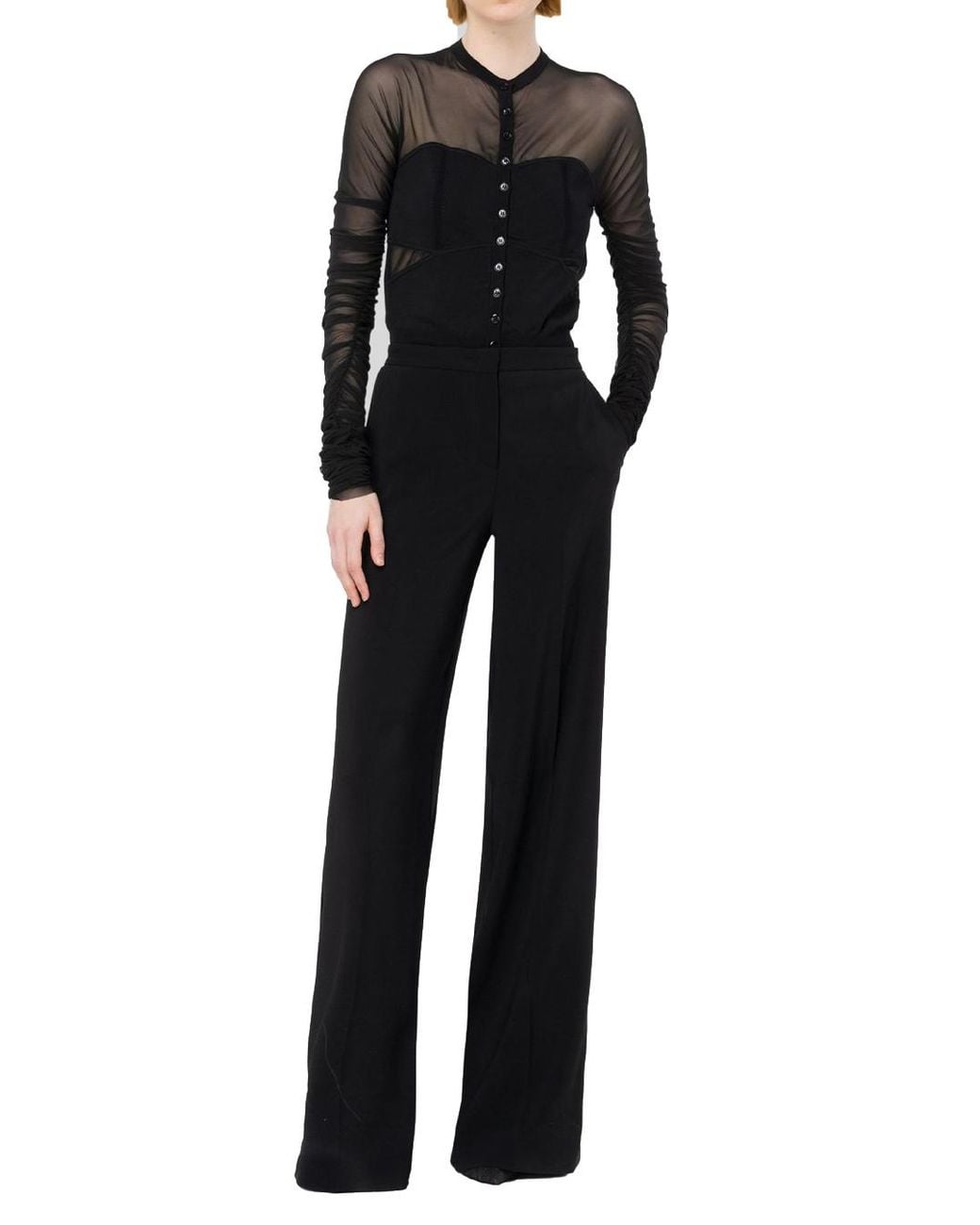 Pinko Black Gelso Long-Sleeved Cardigan