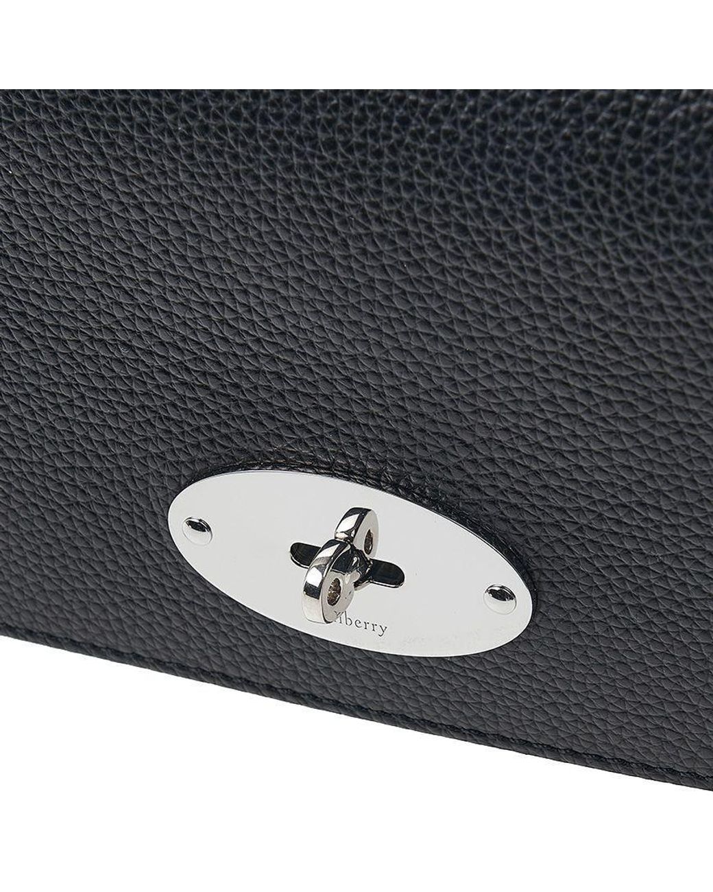 Mulberry Black Small Anthony Leather Messenger Bag for men