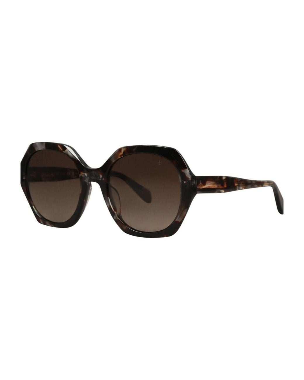 Rag & Bone Brown Tortoiseshell-Pattern Sunglasses