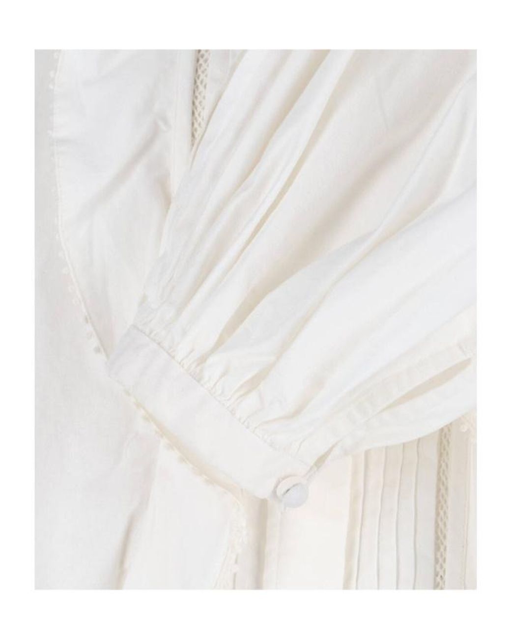 Isabel Marant White Cubraly Ruffled Shirt