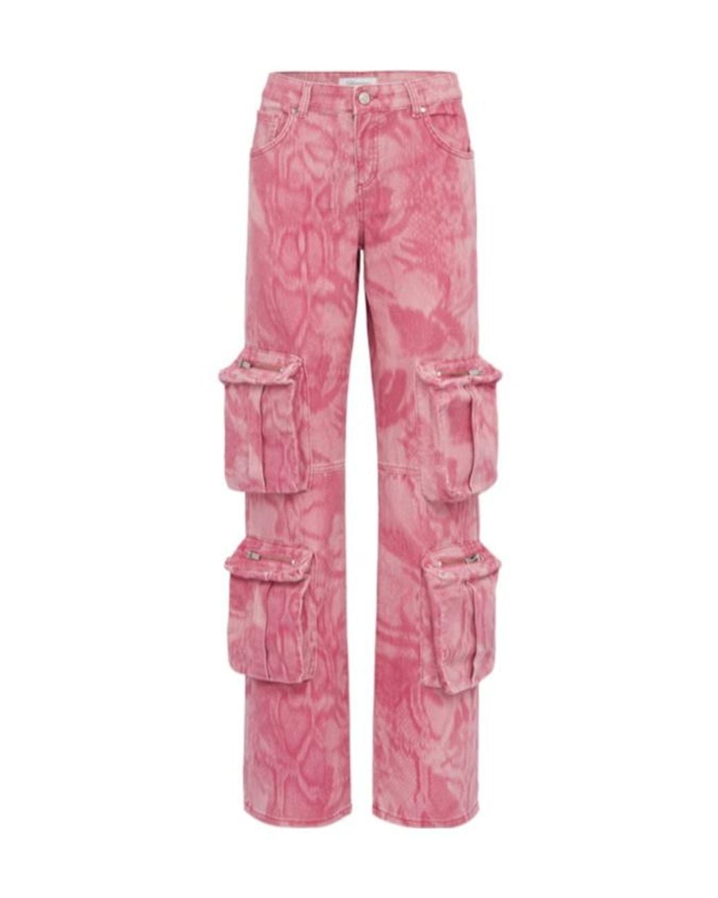 Blumarine Pink Simple Cargo Pants