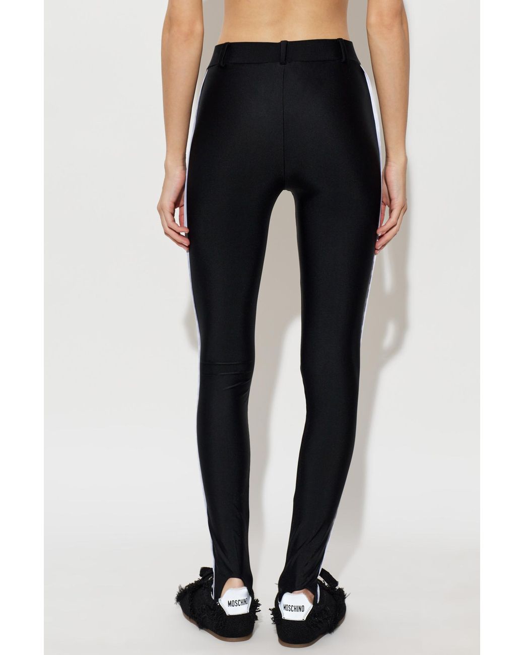 Moschino Black Elastic Waist Leggings