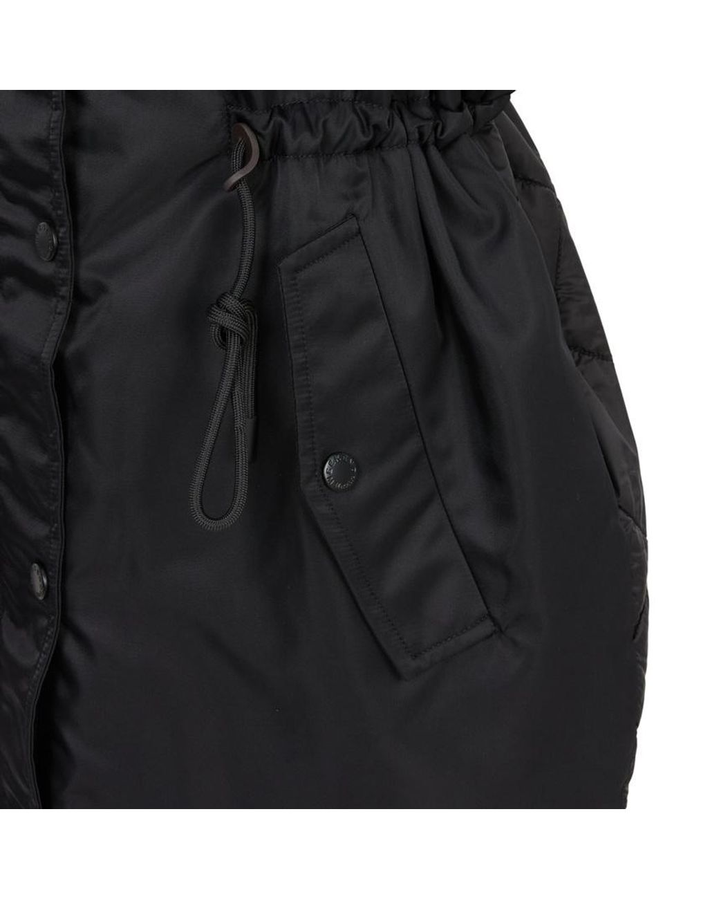 Weekend by Maxmara Black Wkdorigano Quilted Hooded Gilet