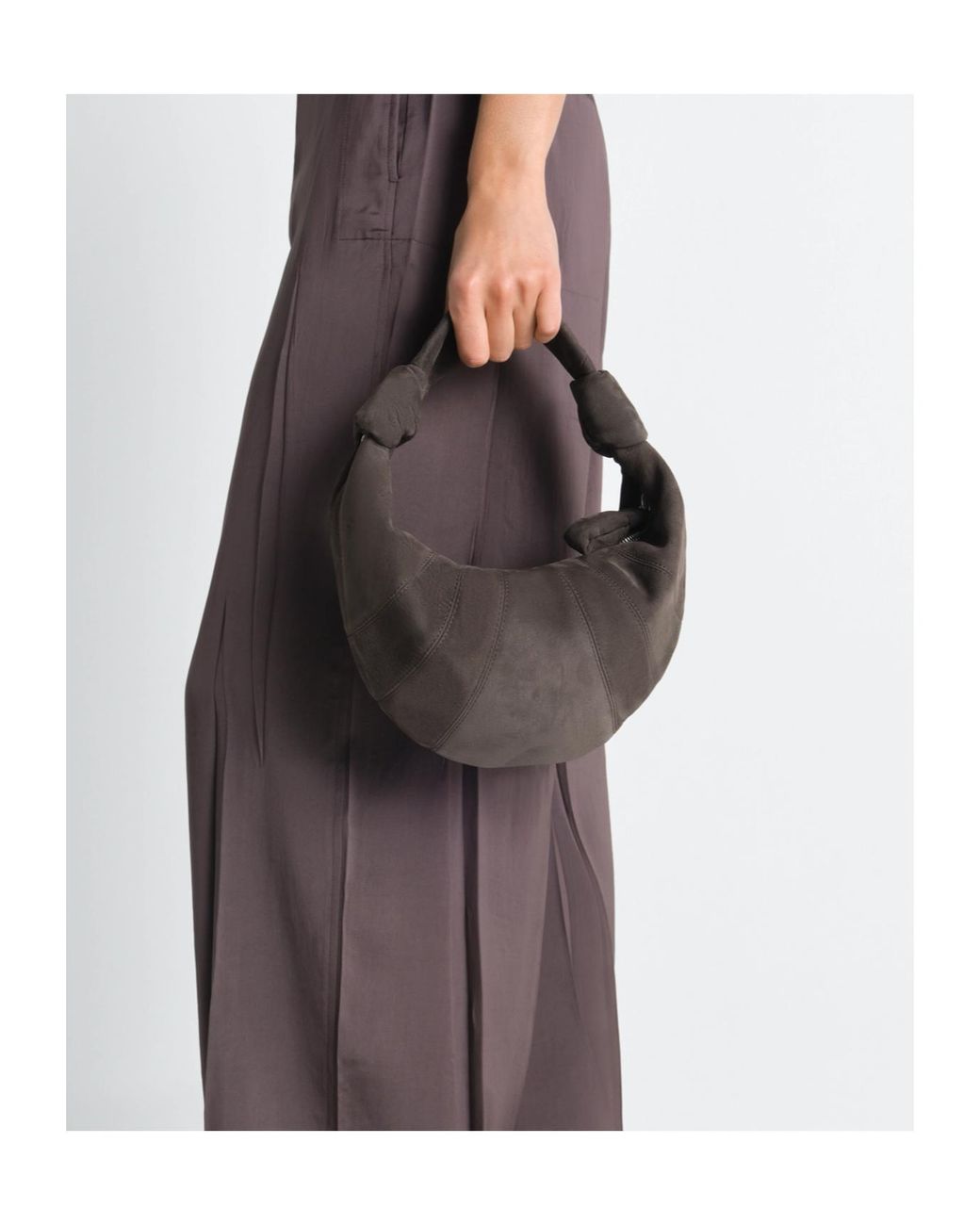 Lemaire Brown Croissant Shoulder Bag