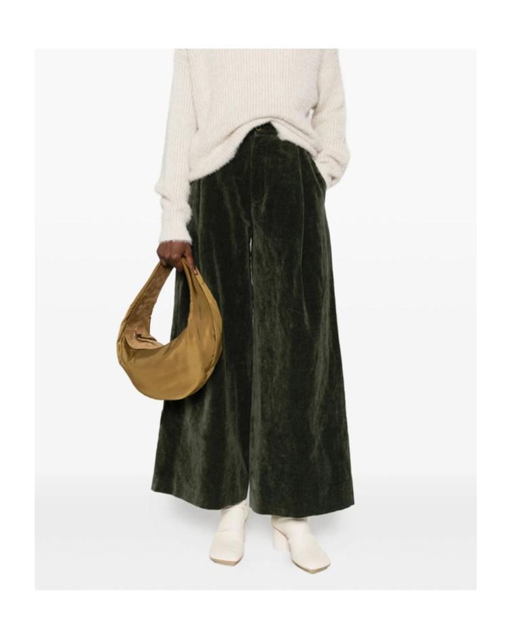 Uma Wang Green Belt Loops Slacks