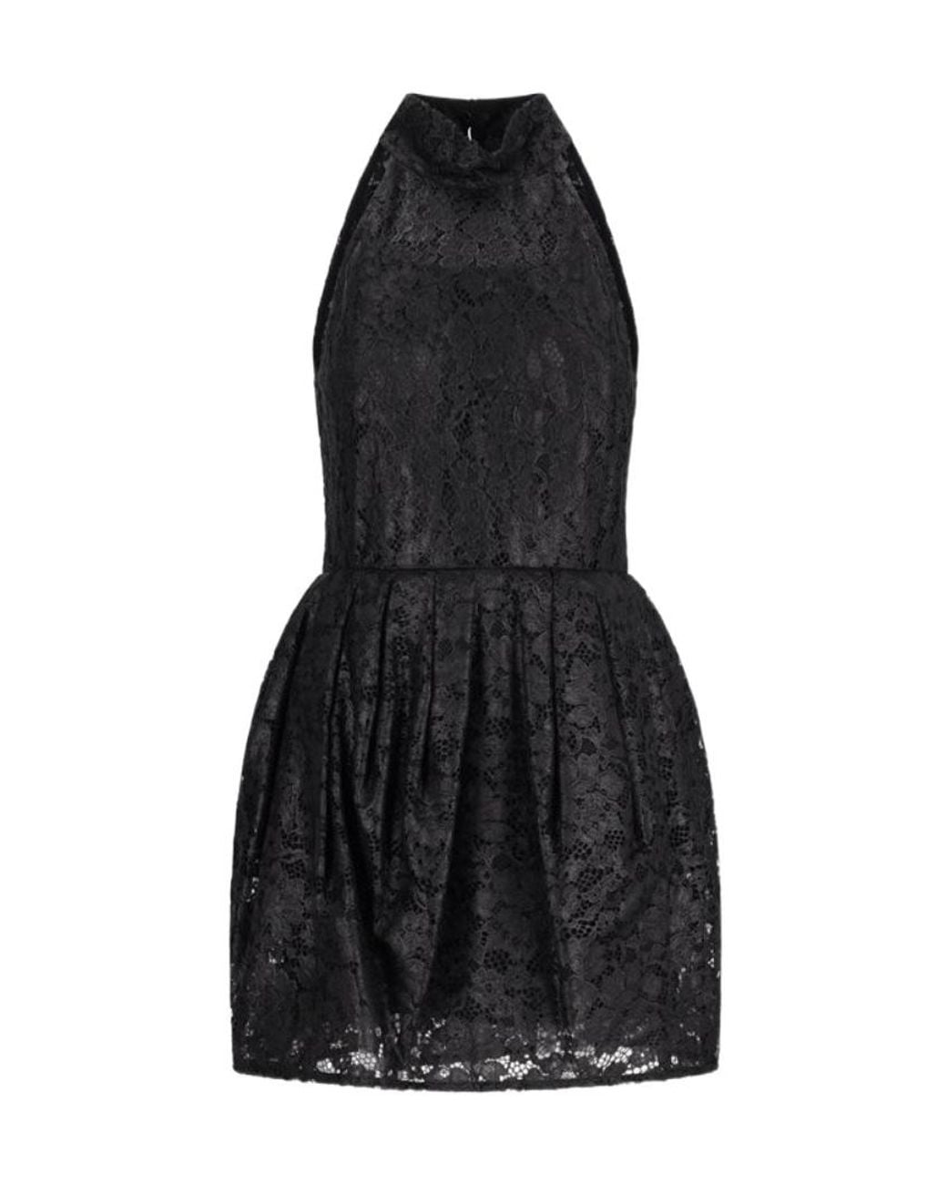 Blumarine Black Lace-Detailed Dress