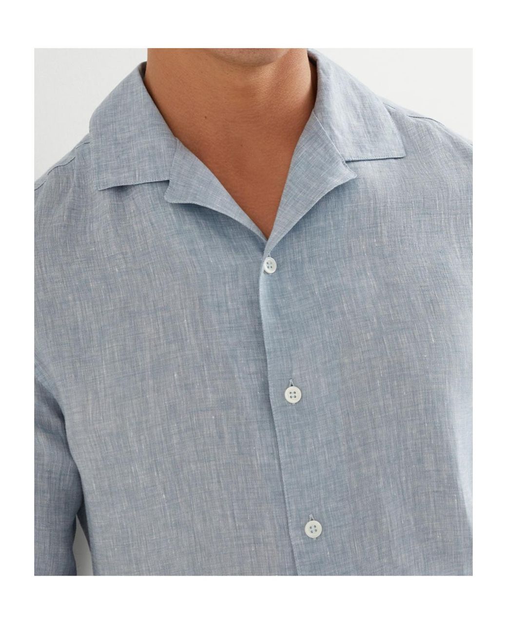 Brunello Cucinelli Blue Short-Sleeved Button-Up Shirt for men