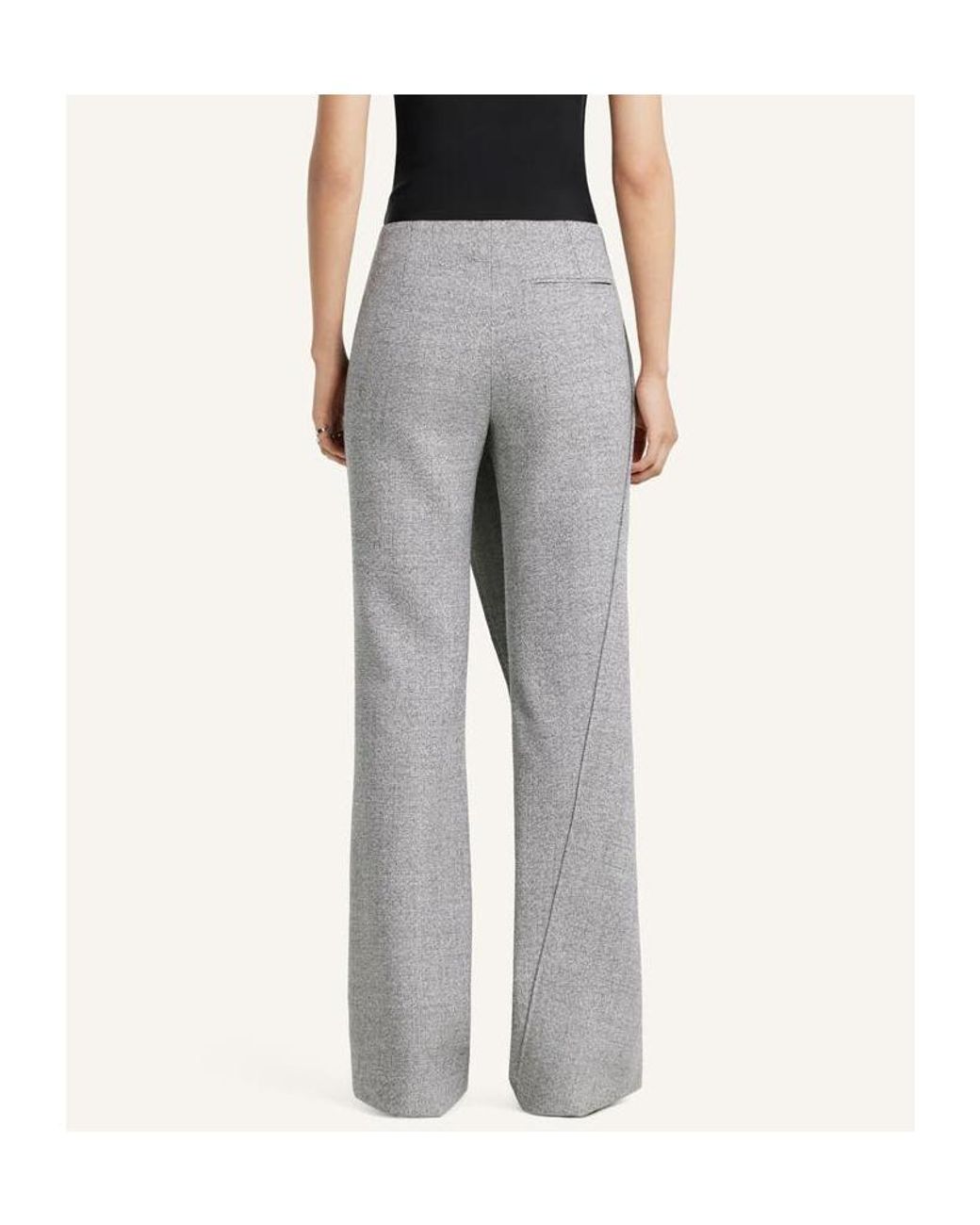 Courreges Gray Oblique Button Trousers