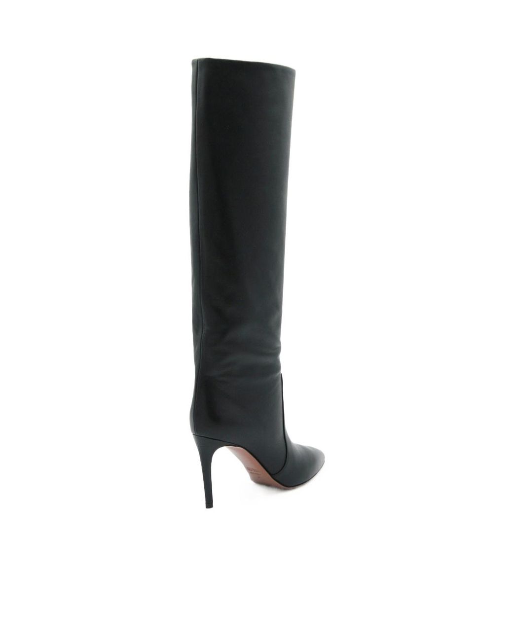 Paris Texas Black Pointed Toe Stiletto Boots