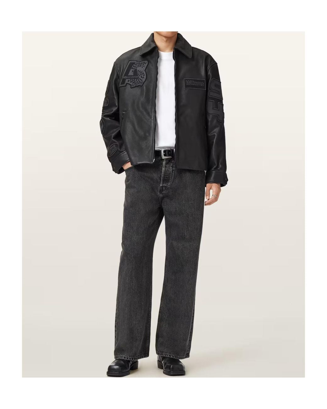AllSaints Black Long-Sleeved Jacket for men