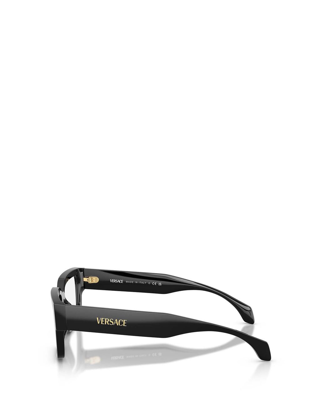 Versace White Eyewear Rectangle-Frame Glasses for men