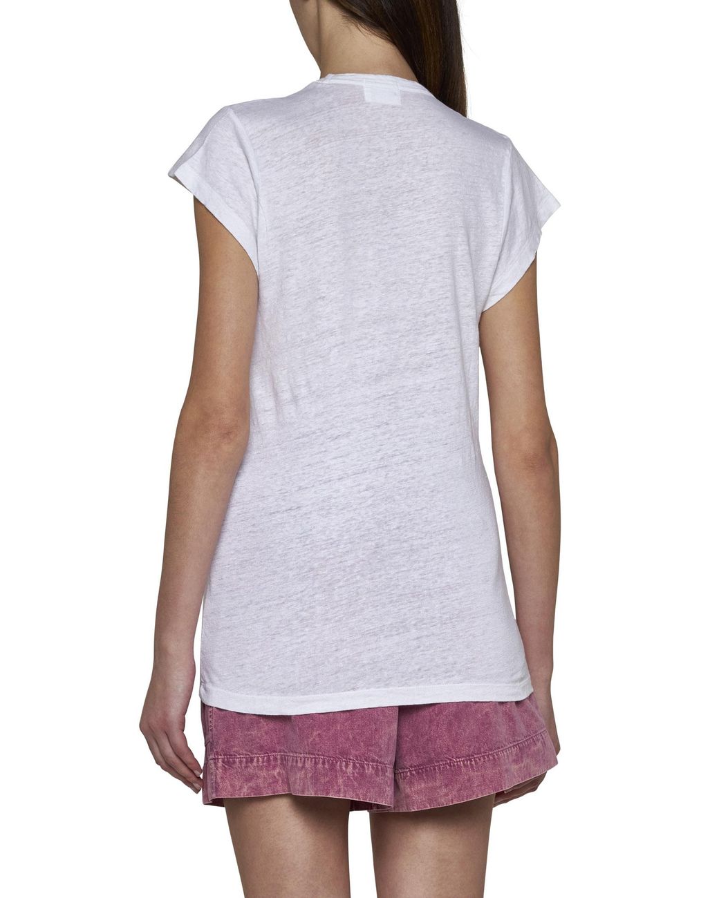 Isabel Marant White Isabel Marant Étoile Zankou V-Neck T-Shirt