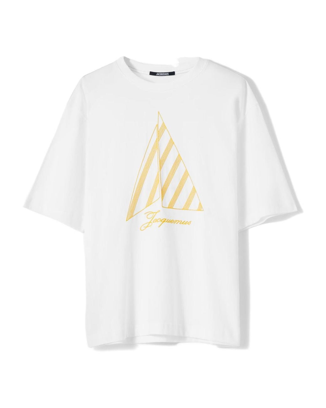 Jacquemus White Embroidered Oversized T-Shirt