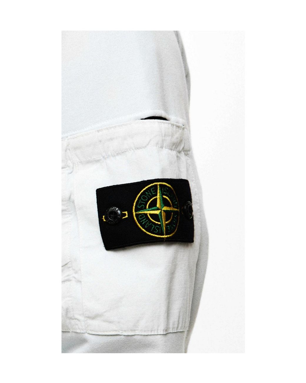 Stone Island White Crew-Neck Sweatshirt for men