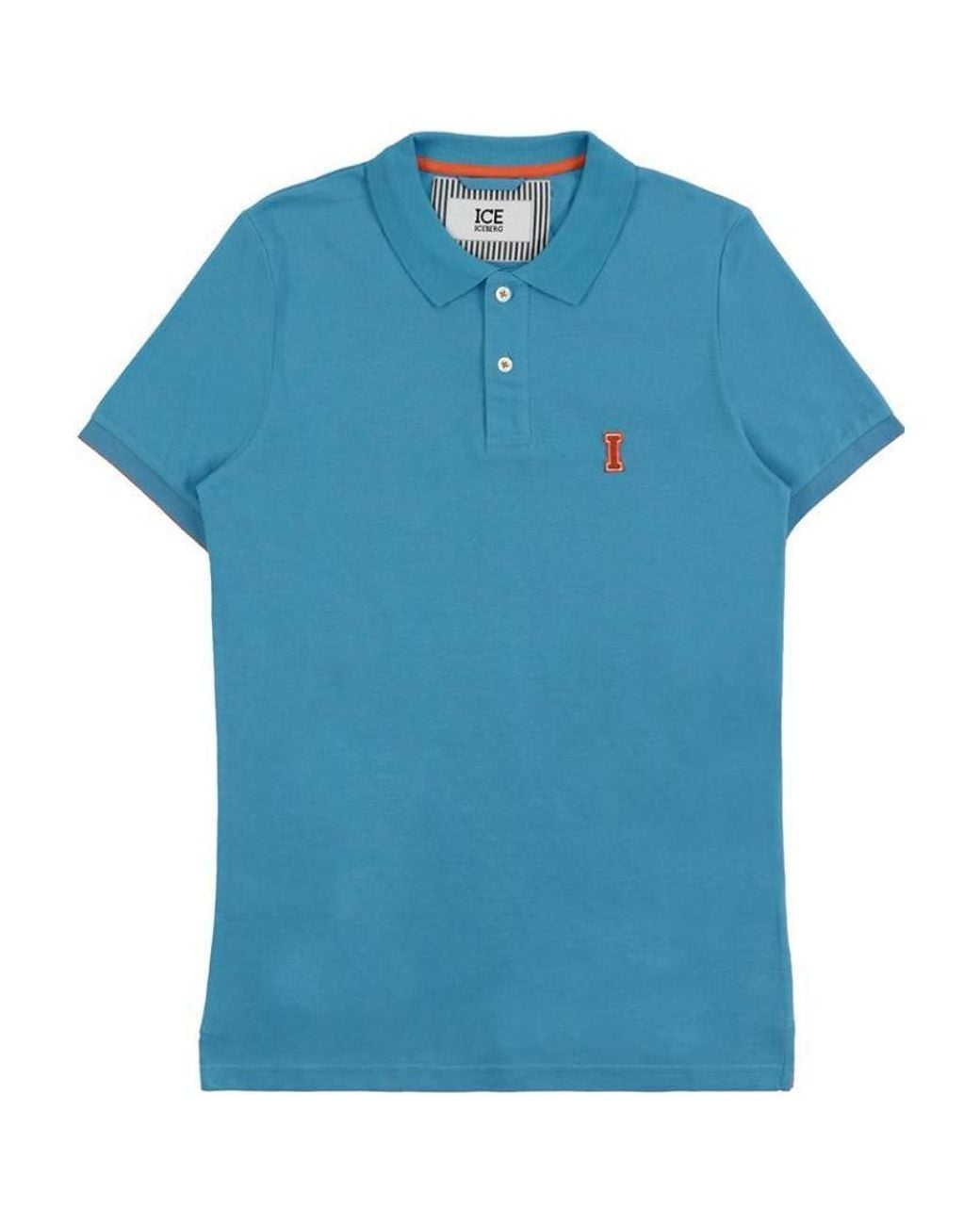Iceberg Blue Logo Polo Shirt for men