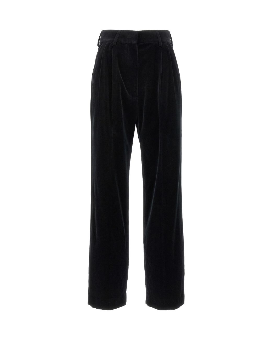 Blazé Milano Black Blazé Milano Pleated Velvet Pants