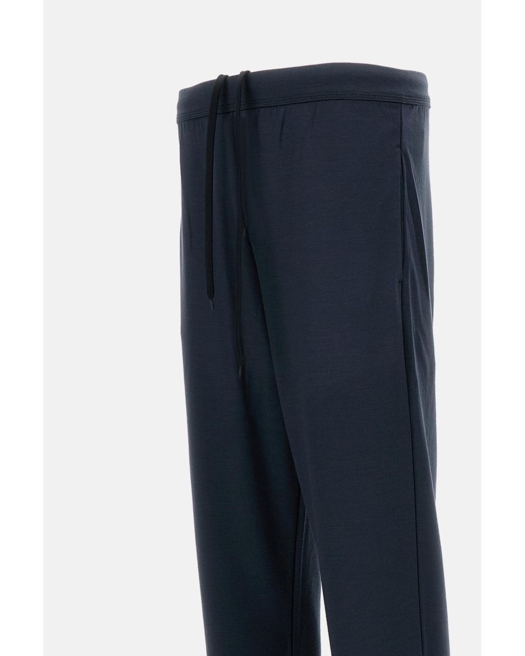 Rier Blue Wool Sweatpants for men
