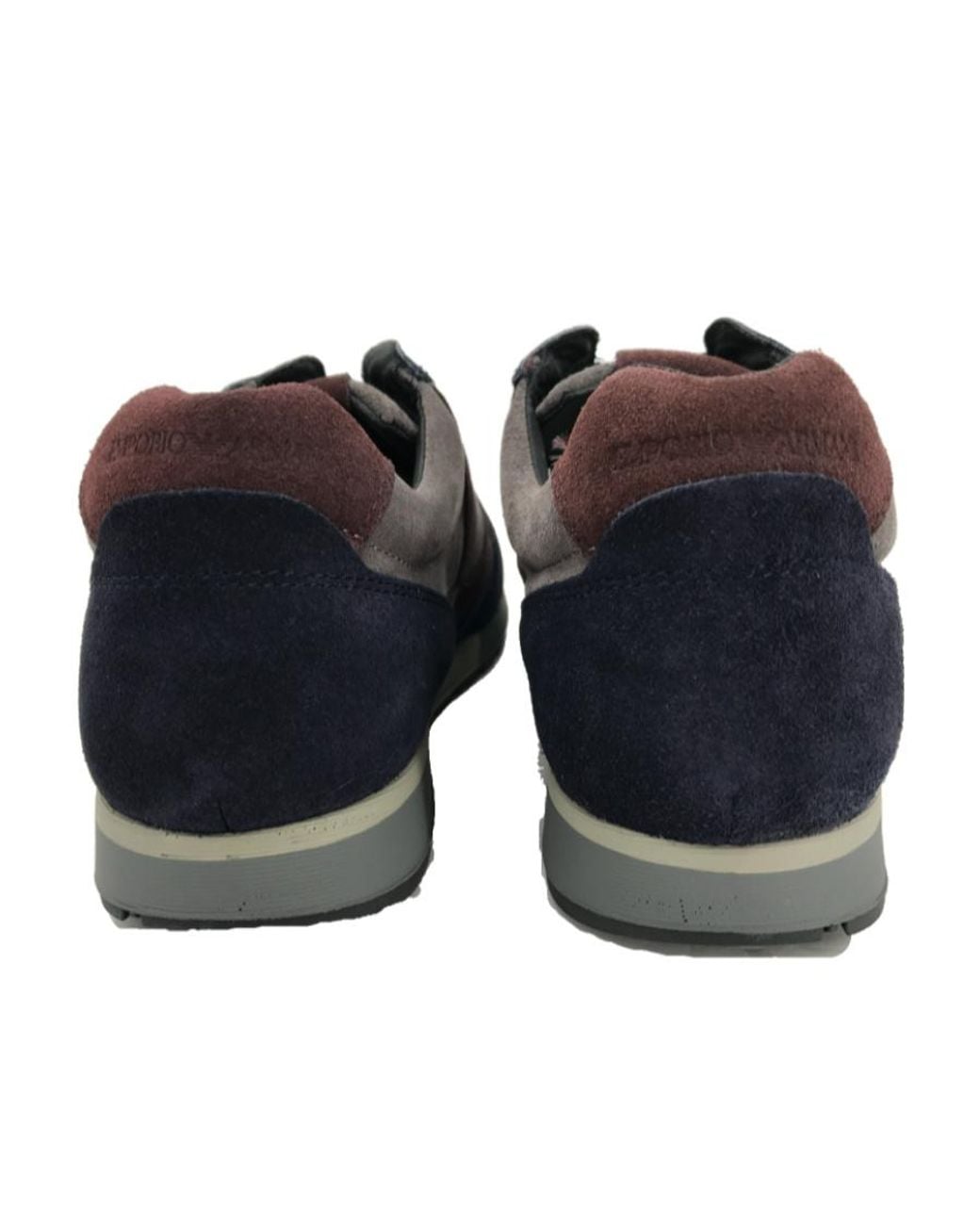Emporio Armani Blue Logo Details Casual Sneakers for men