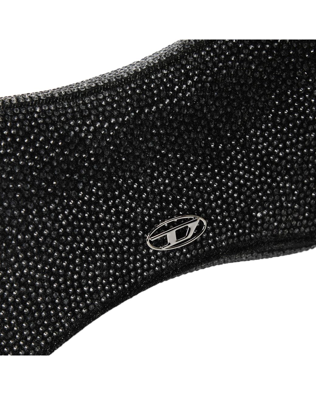 DIESEL Black Crystal-Embellished Shoulder Bag