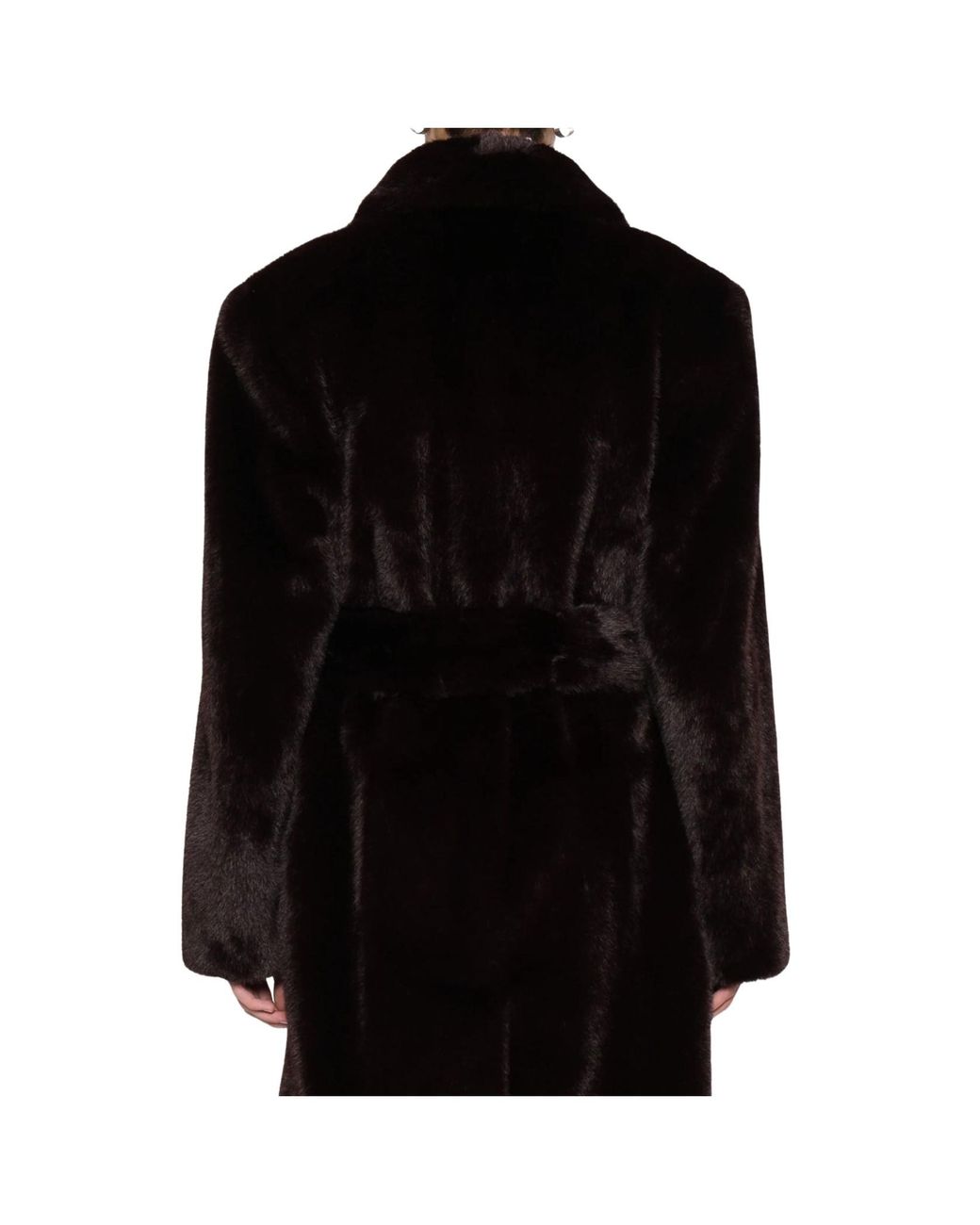 Stand Studio Black Double-Breasted Coat