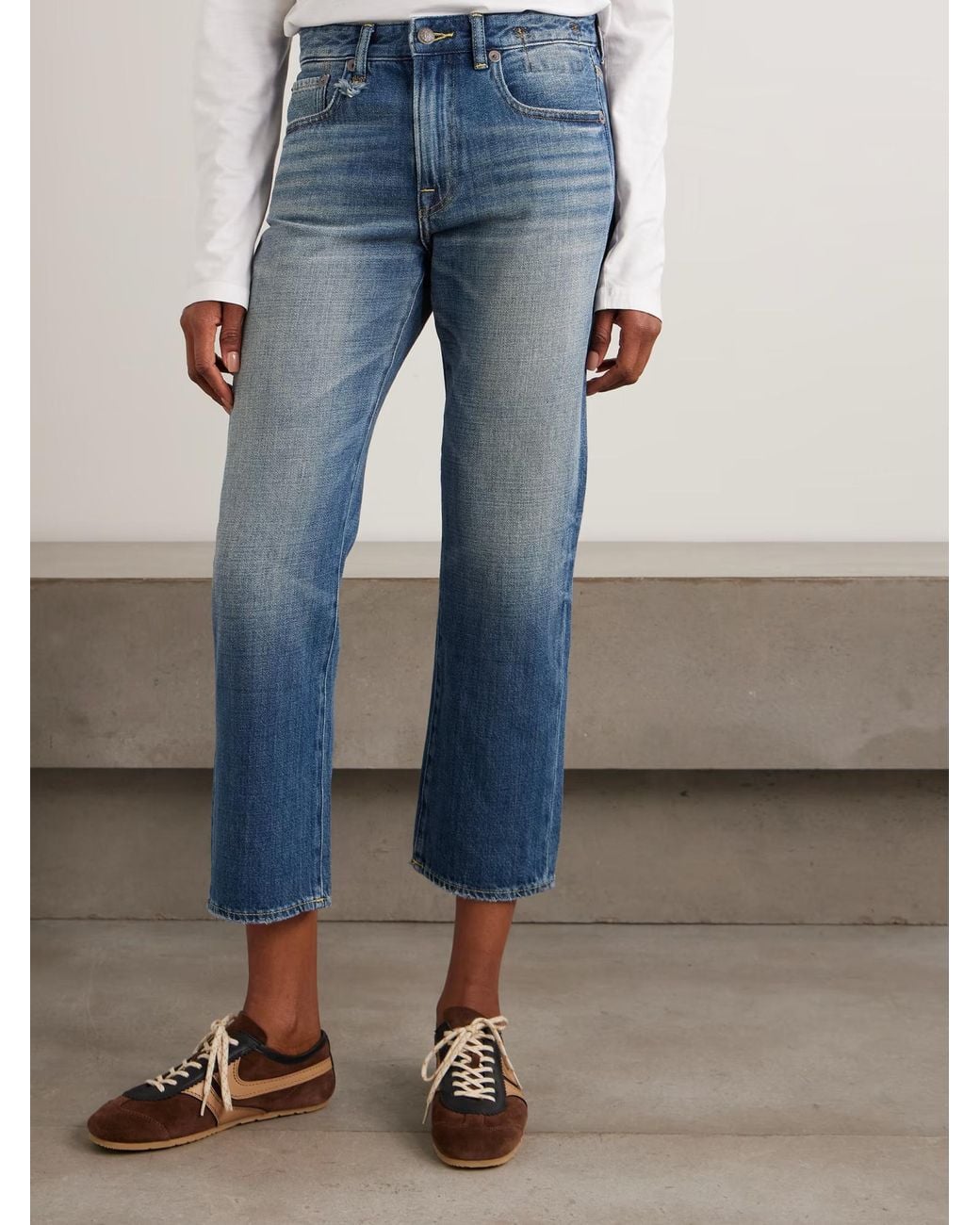 R13 Blue Romeo Straight Leg Jeans