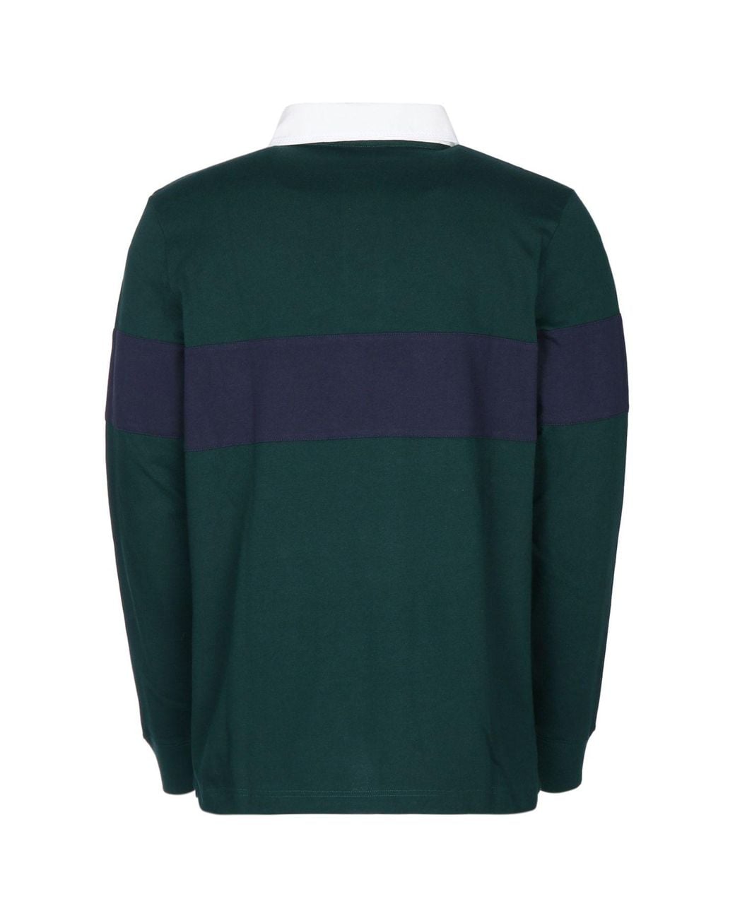Dior Green Logo Long-Sleeve Polo Shirt for men
