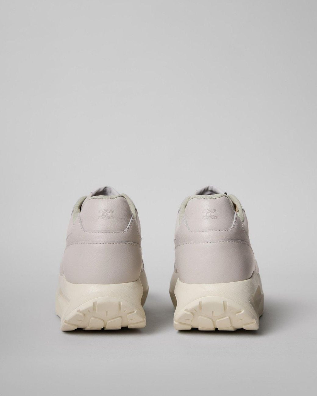 Céline Gray Rock Wedge Sneakers