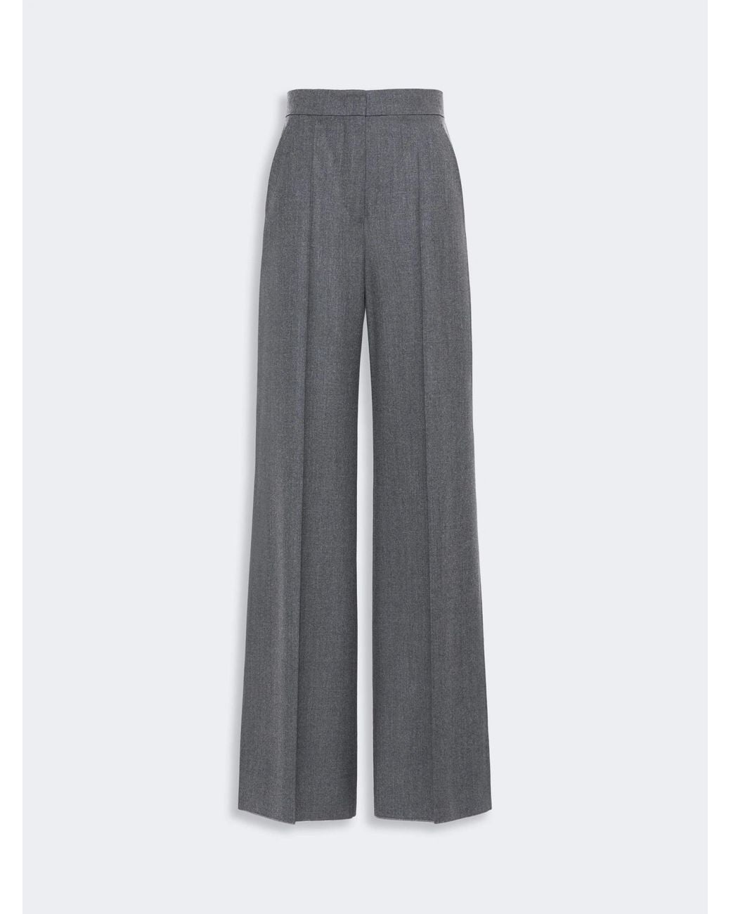 Max Mara Black Regular Pleated Pants