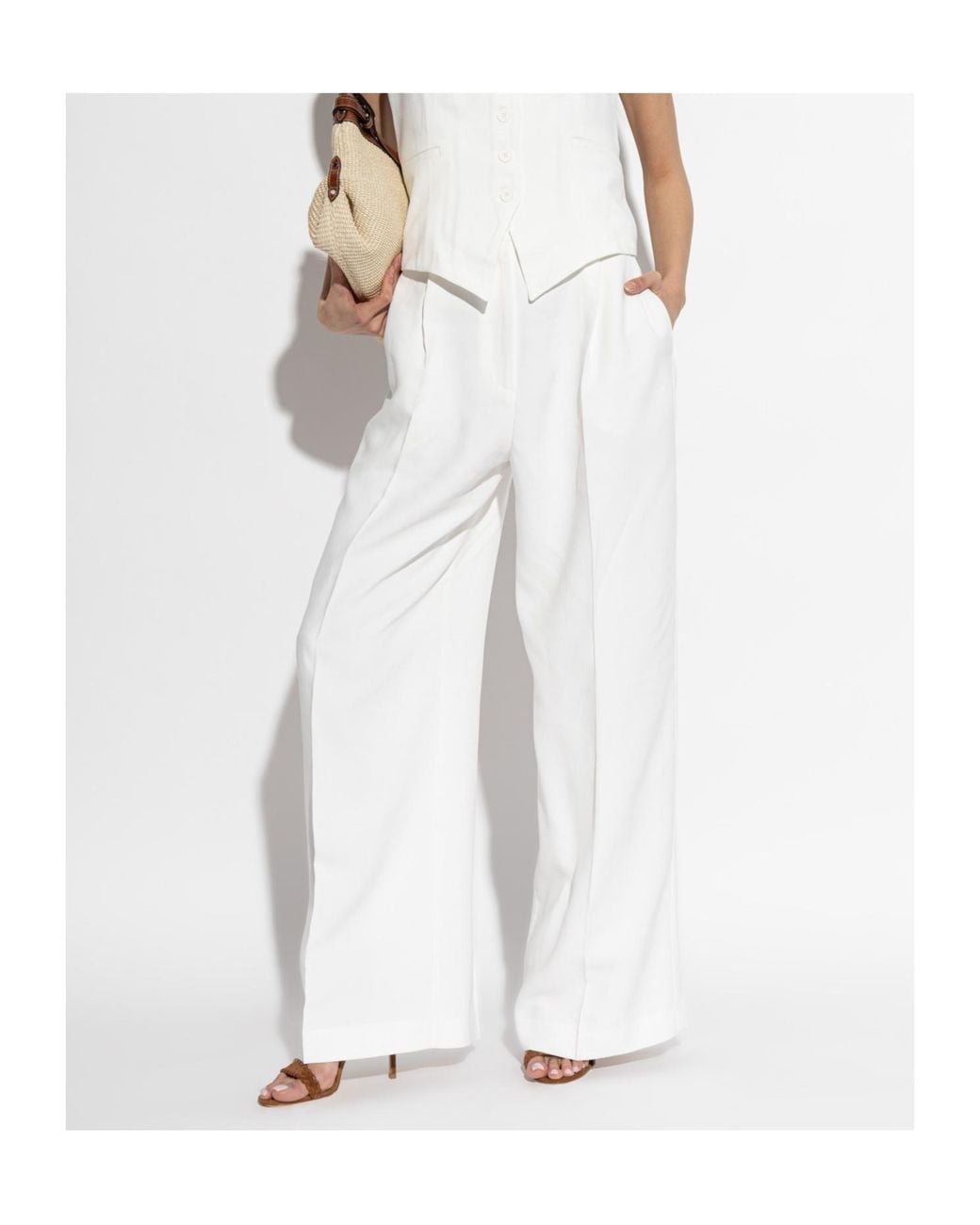 Gianvito Rossi Brown Braided Strap Heeled Sandals