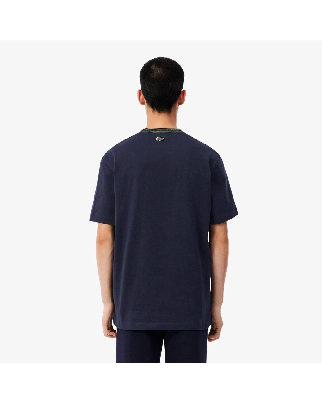 Lacoste Blue Crew Neck Tee for men