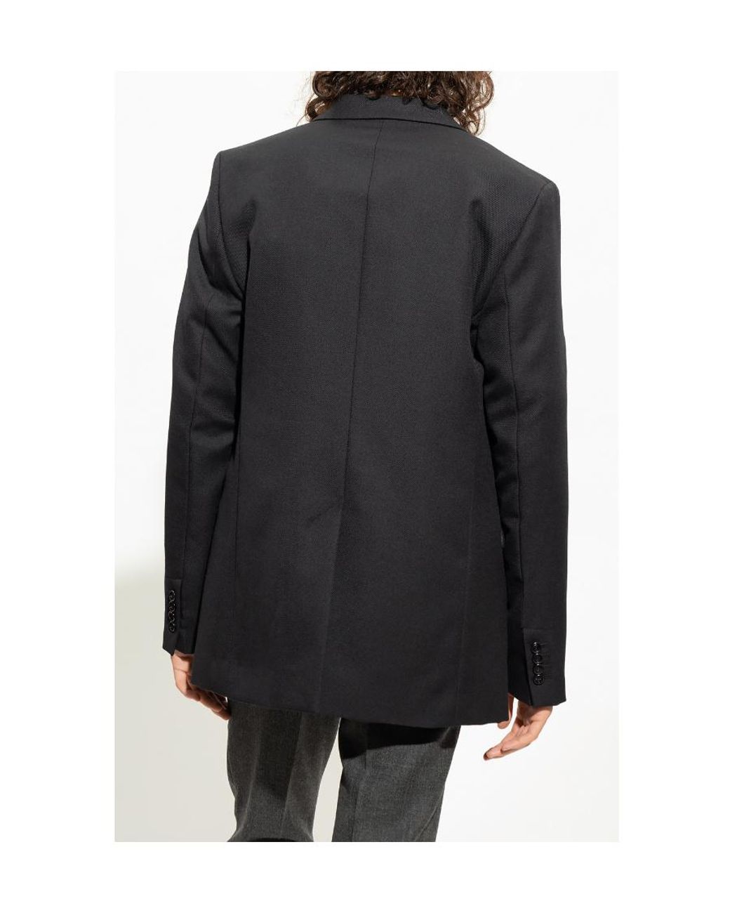 AMI Black Ami Single Breasted Tailored Blazer for men