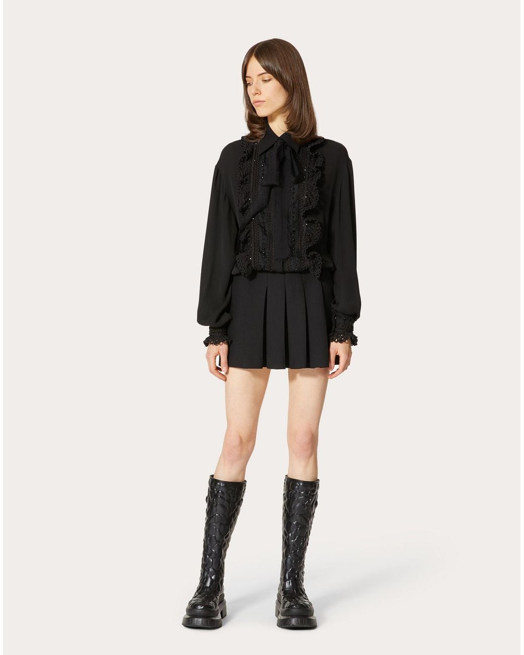 Valentino Black Logo Dress