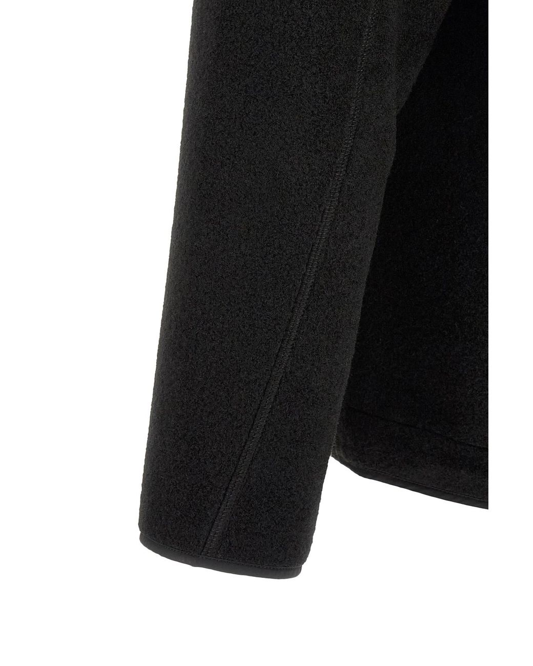 Herno Black Laminar Textured Zip Hooded Jacket for men