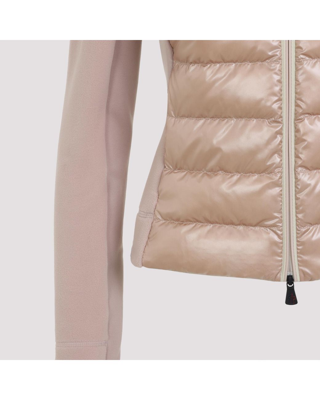 Moncler Pink Grenoble Padded Zip-Up Sweatshirt